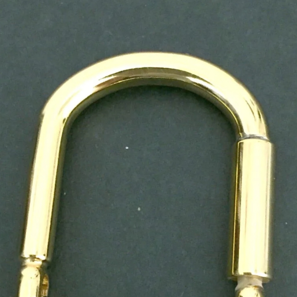 Gucci Interlocking G Silver Gold Tone Key Ring Charm/… - Gem